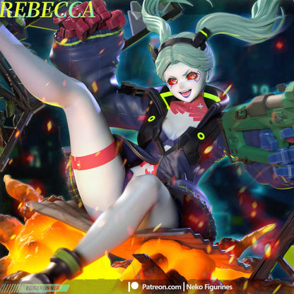 Neon Trigger Girl | Handcrafted Figure