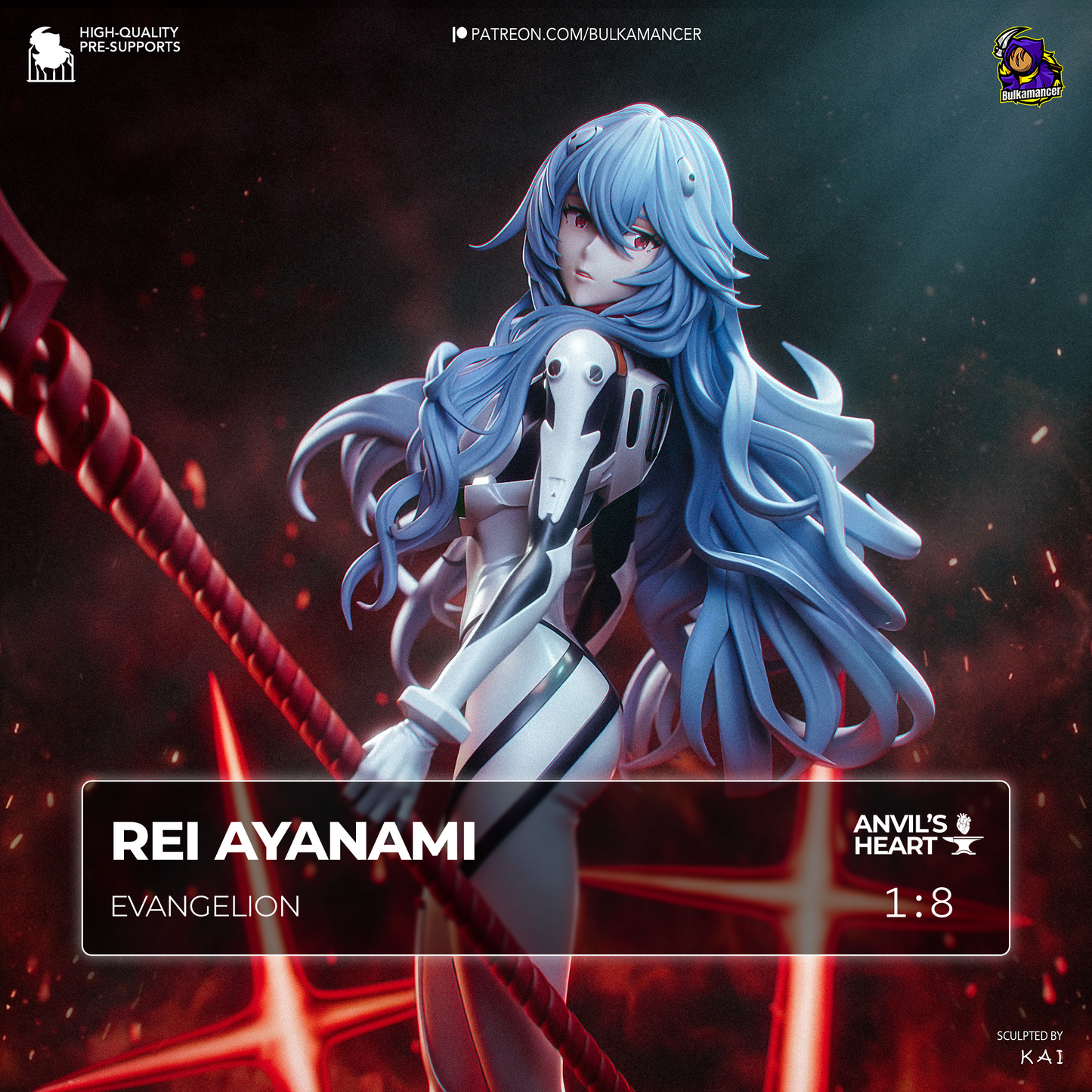 Rei Ayanami | Evangelion | Handcrafted Figure