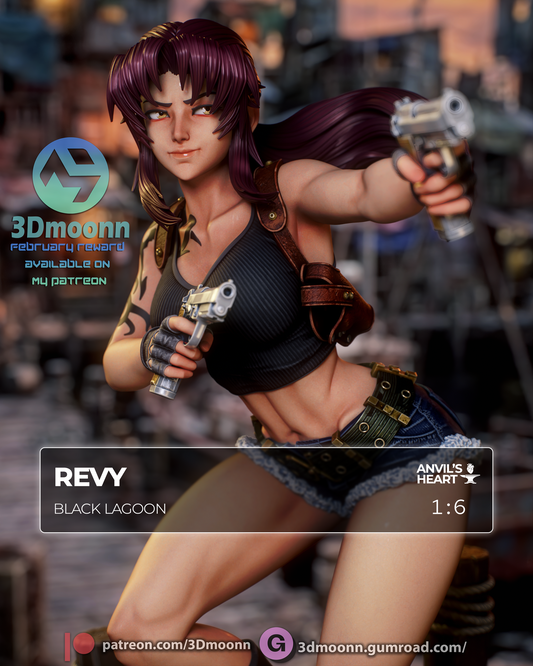 Revy | Black Lagoon | Handcrafted Figure