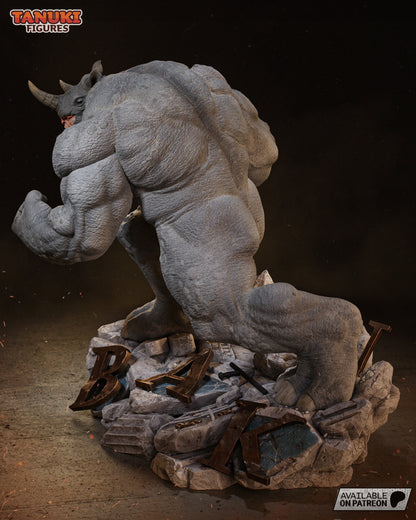 Rampage Rhino | Handcrafted Figure
