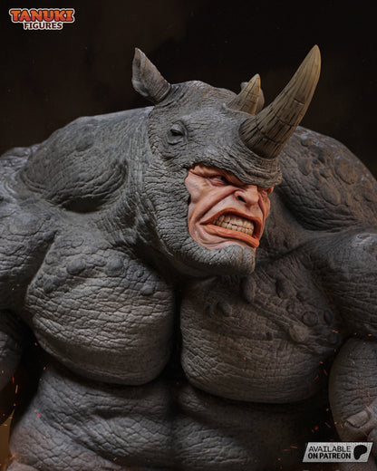 Rampage Rhino | Handcrafted Figure