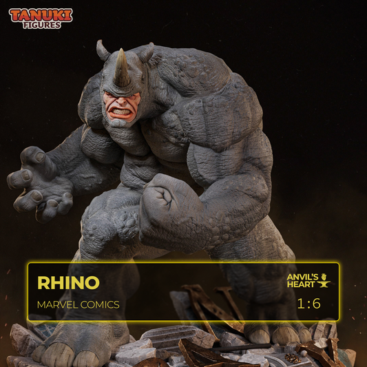 Rampage Rhino | Handcrafted Figure