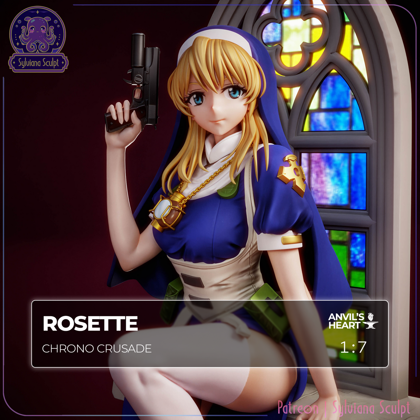 Holy Gunslinger Nun | Handcrafted Figure