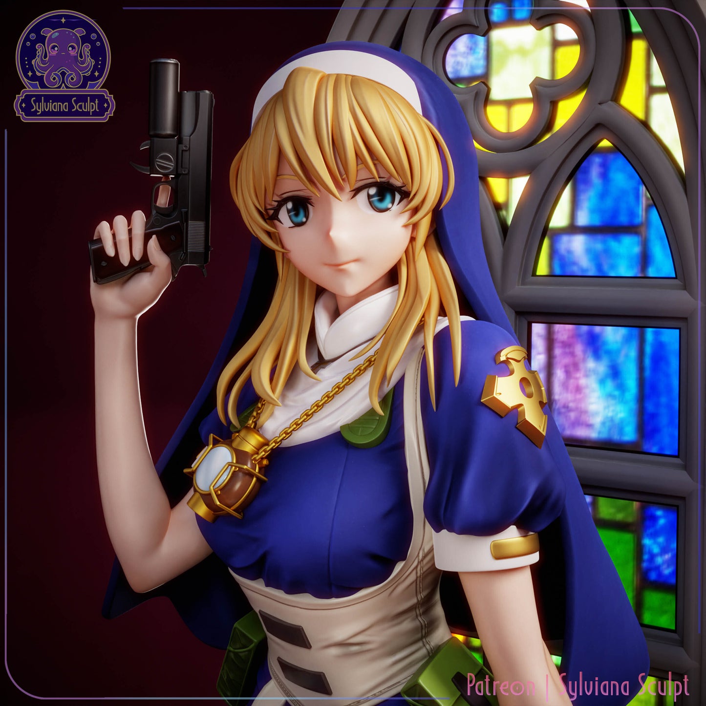 Holy Gunslinger Nun | Handcrafted Figure