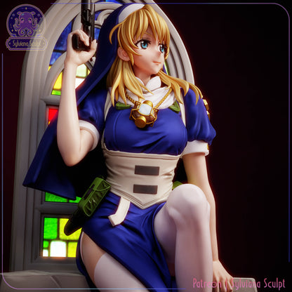 Holy Gunslinger Nun | Handcrafted Figure