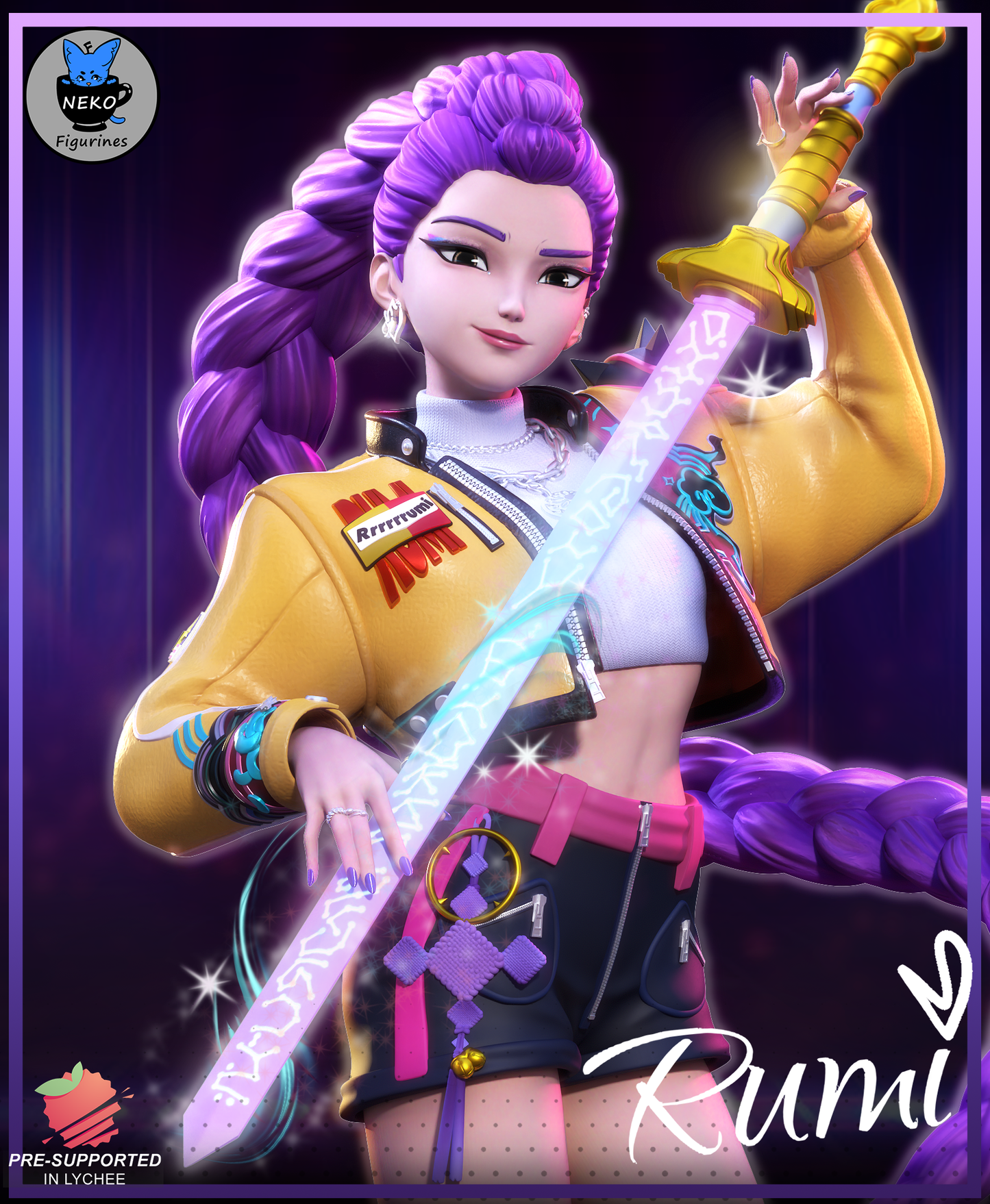 Rumi | Kpop Demon Hunters | Handcrafted Figure