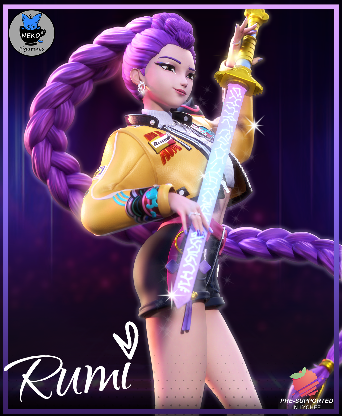 Rumi | Kpop Demon Hunters | Handcrafted Figure