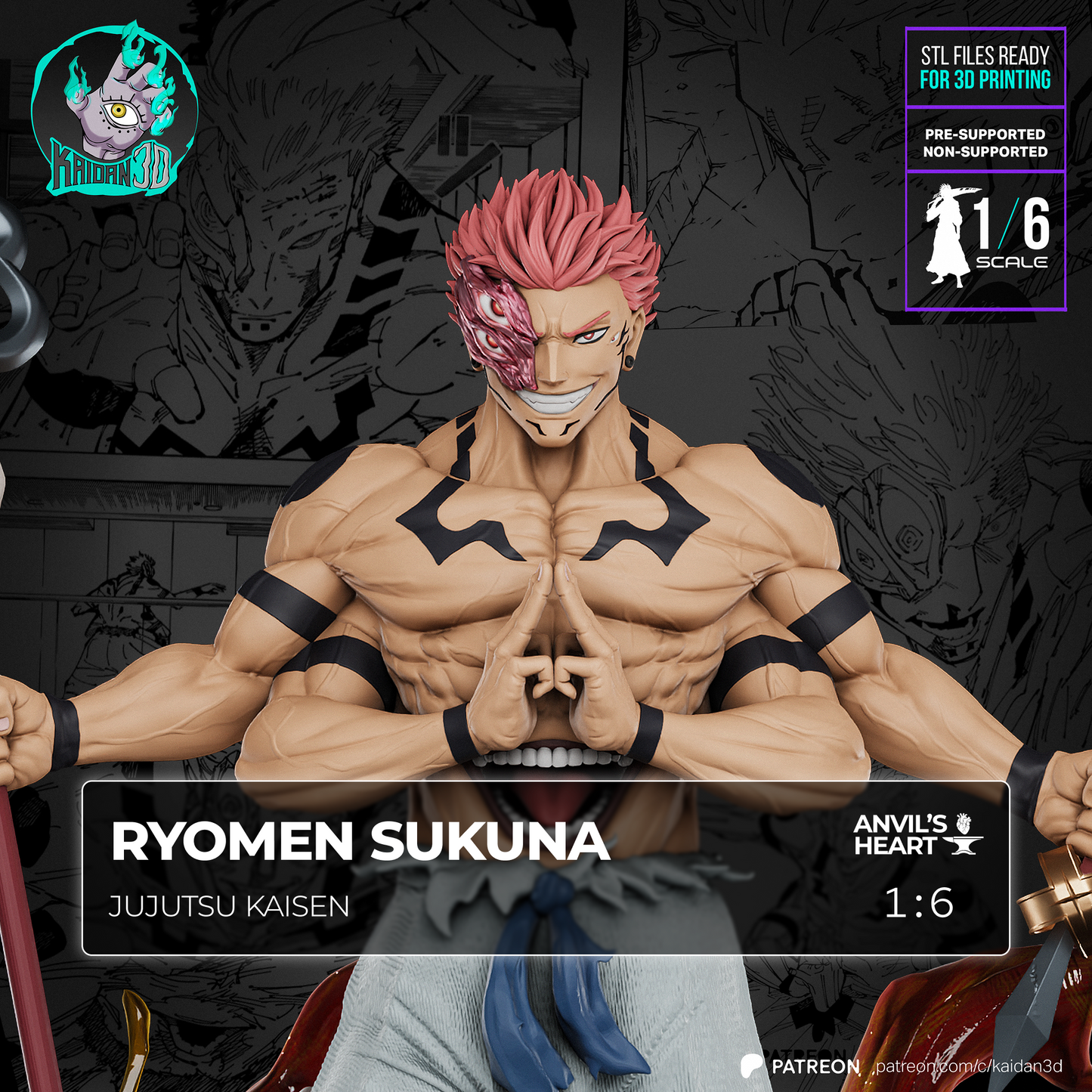 Ryomen Sukuna | Jujutsu Kaisen | Handcrafted Figure