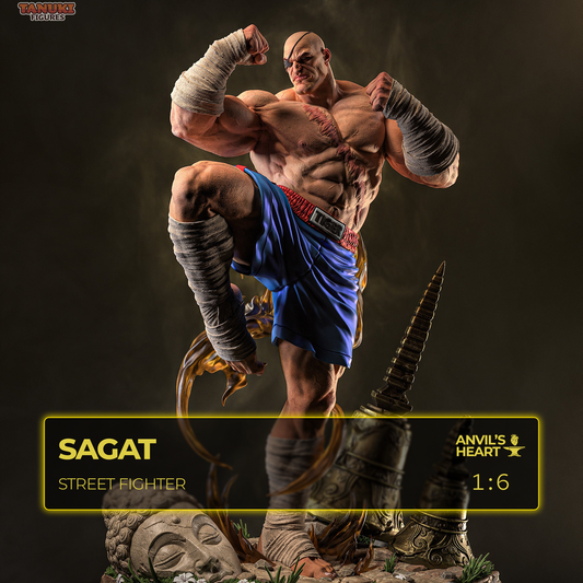 Scarred Muay King | Handcrafted Figure
