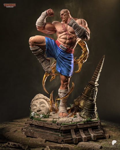 Scarred Muay King | Handcrafted Figure