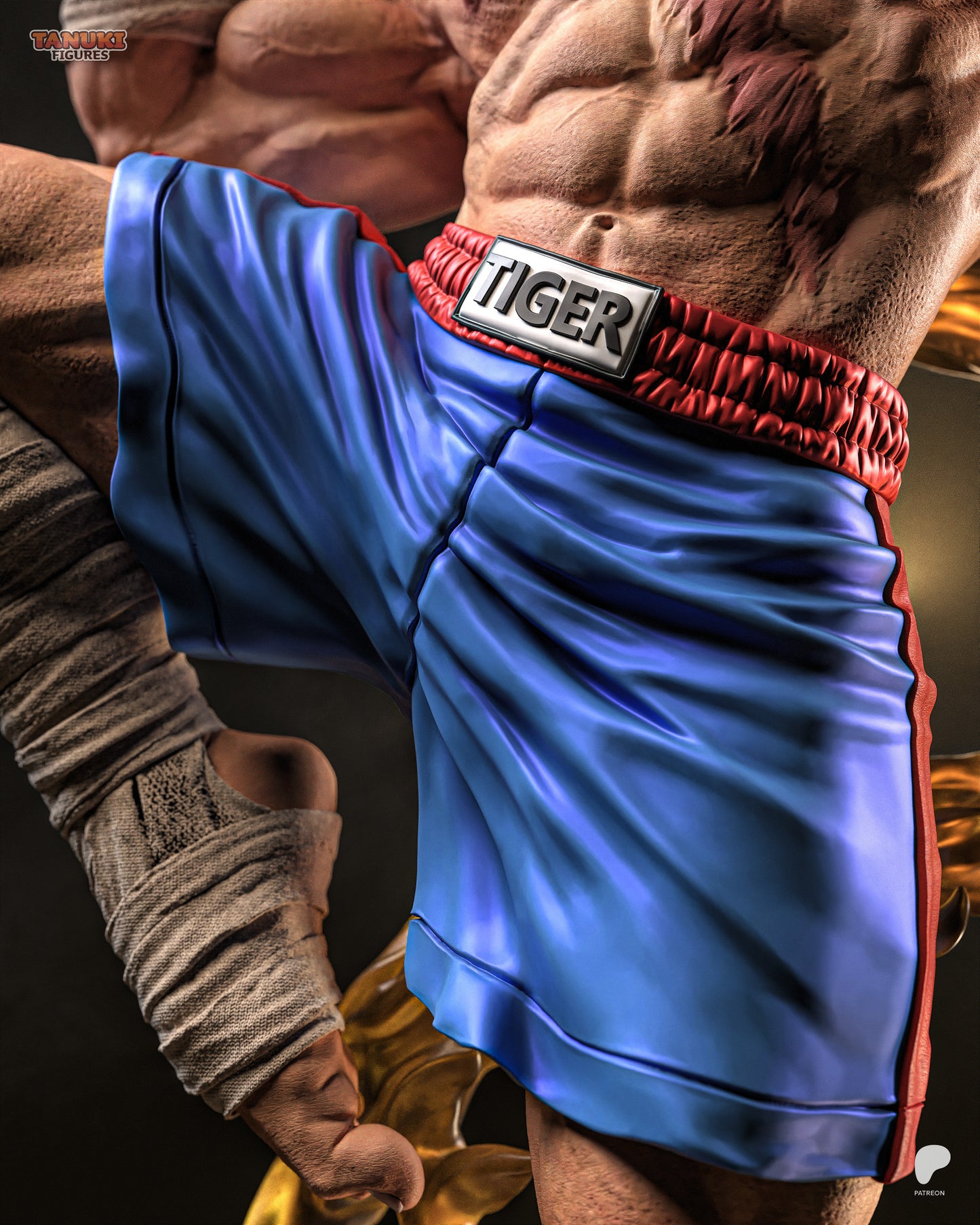 Scarred Muay King | Handcrafted Figure