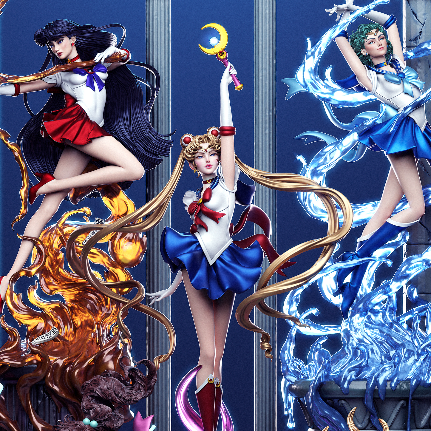 Sailor Moon Diorama | Handcrafted Figure