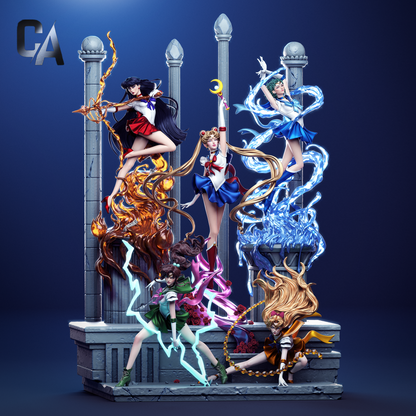 Sailor Moon Diorama | Handcrafted Figure