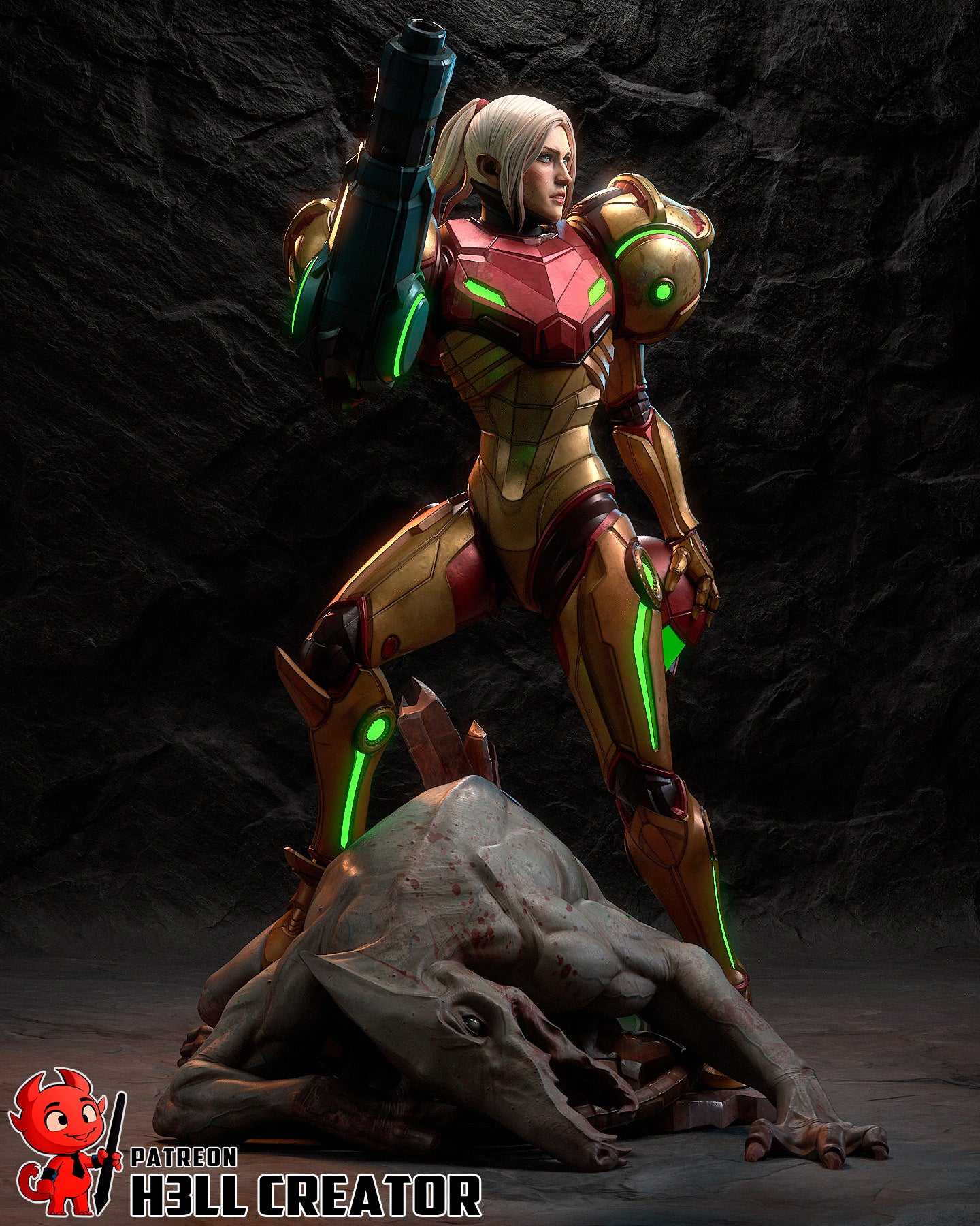 Samus | Metroid | Handcrafted Figure