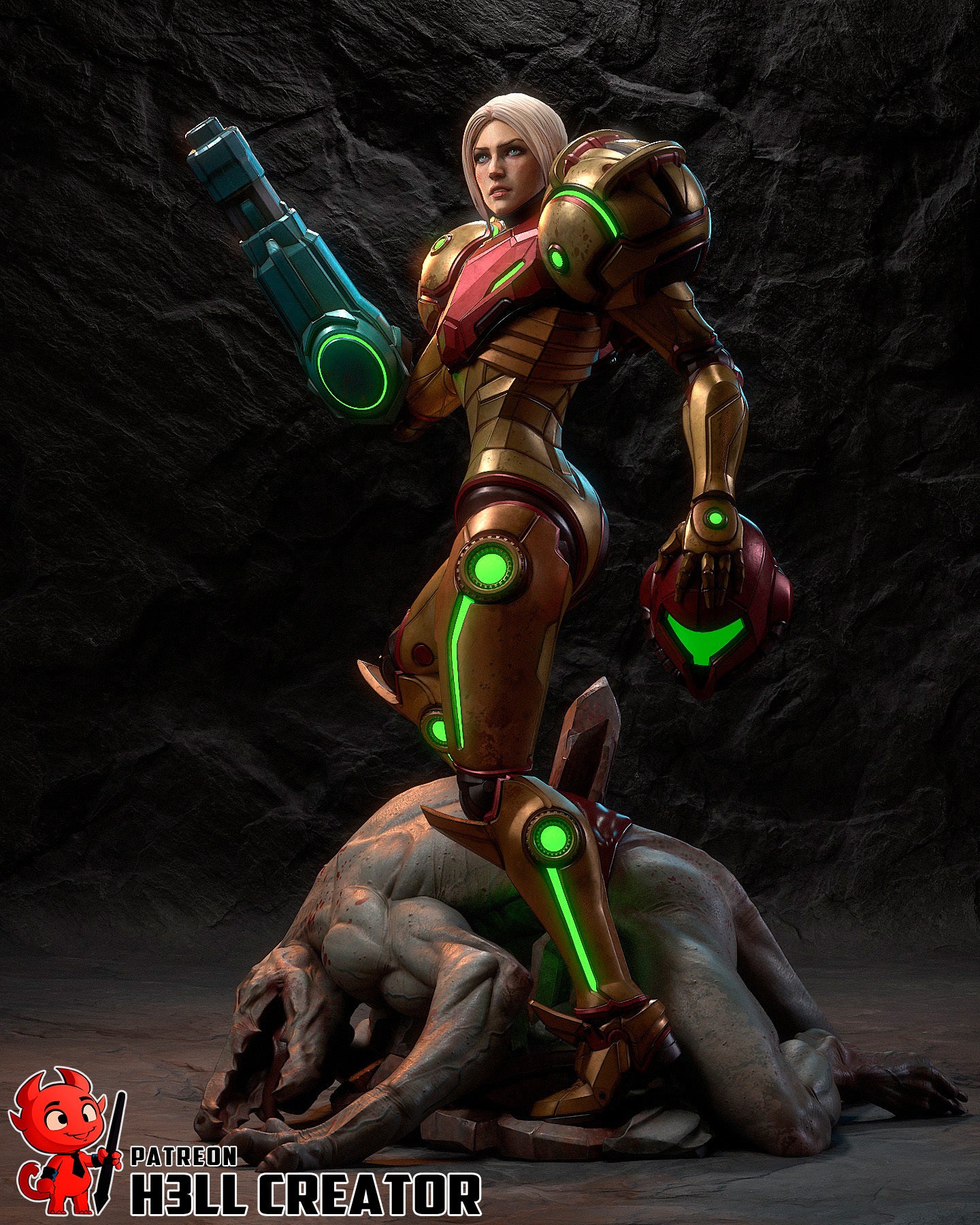 Samus | Metroid | Handcrafted Figure