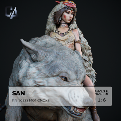 San | Princess Mononoke | Handcrafted Figure