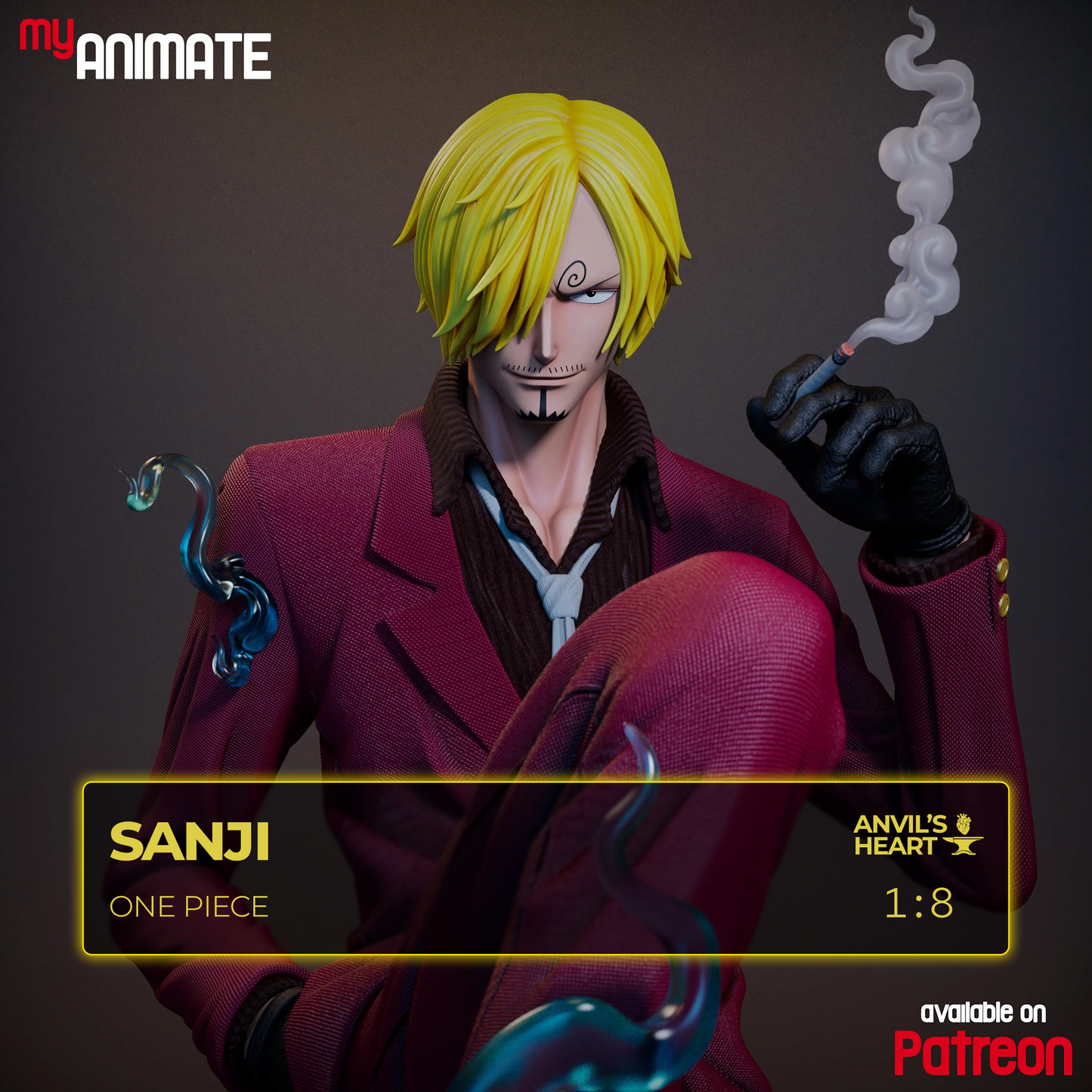 Stylish Chef Fighter | Handcrafted Figure