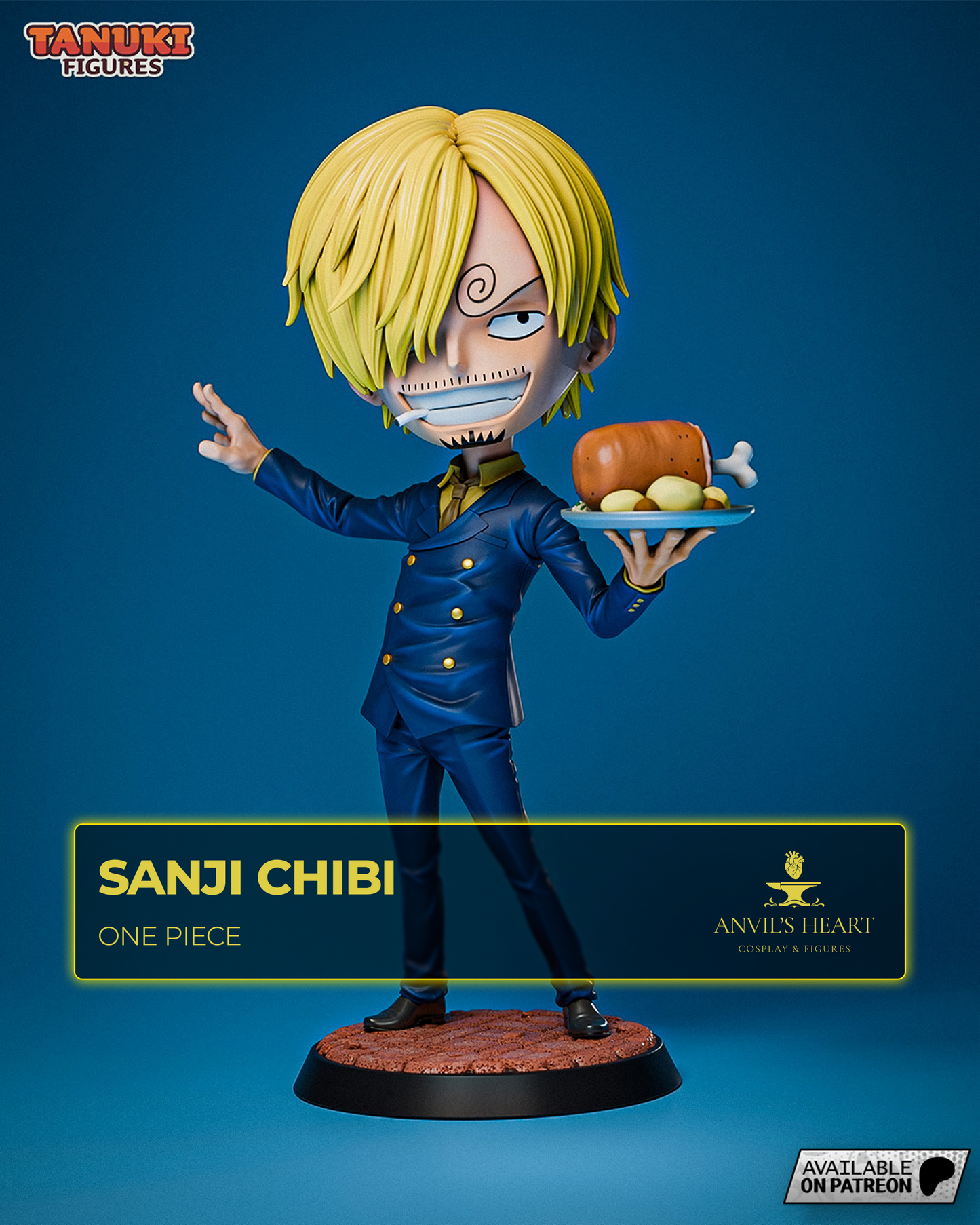 Stylish Chef Fighter | Handcrafted Figure