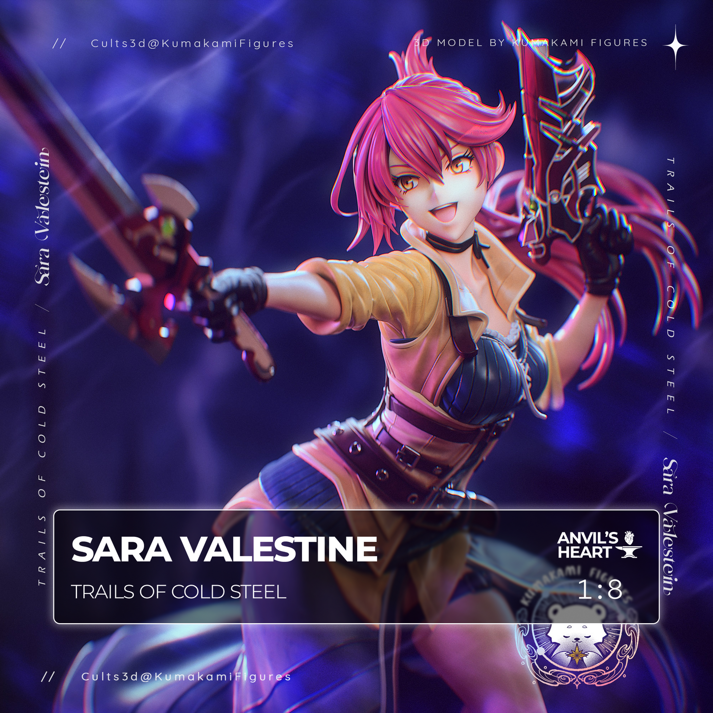 Sara Valestine | Trails of Cold Steel | Handcrafted Figure