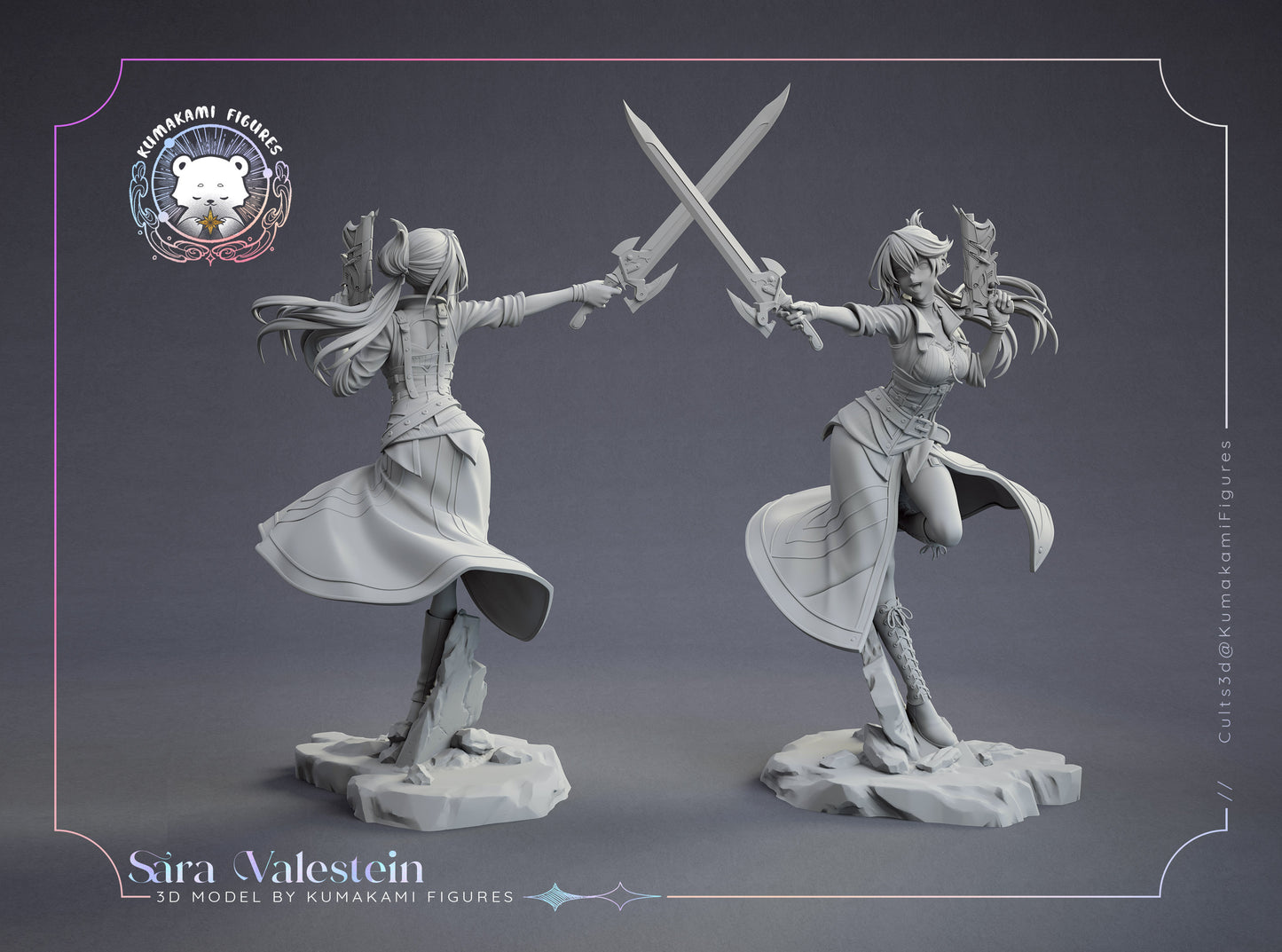 Sara Valestine | Trails of Cold Steel | Handcrafted Figure