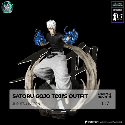 Satoru Gojo Toji's Outfit | Jujutsu Kaisen | Handcrafted Figure