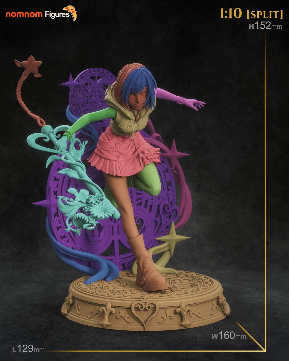 Pink-Haired Princess | Handcrafted Figure