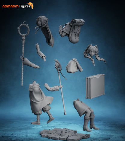Blonde Mage & Elven Mage | Handcrafted Figure