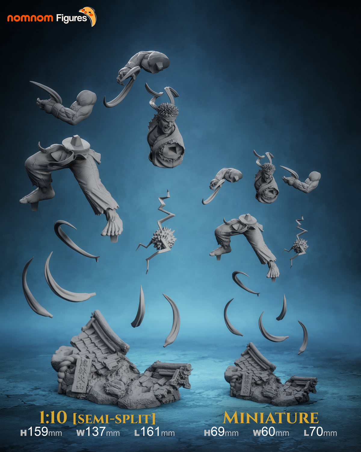 White Gi Fighter | Handcrafted Figure