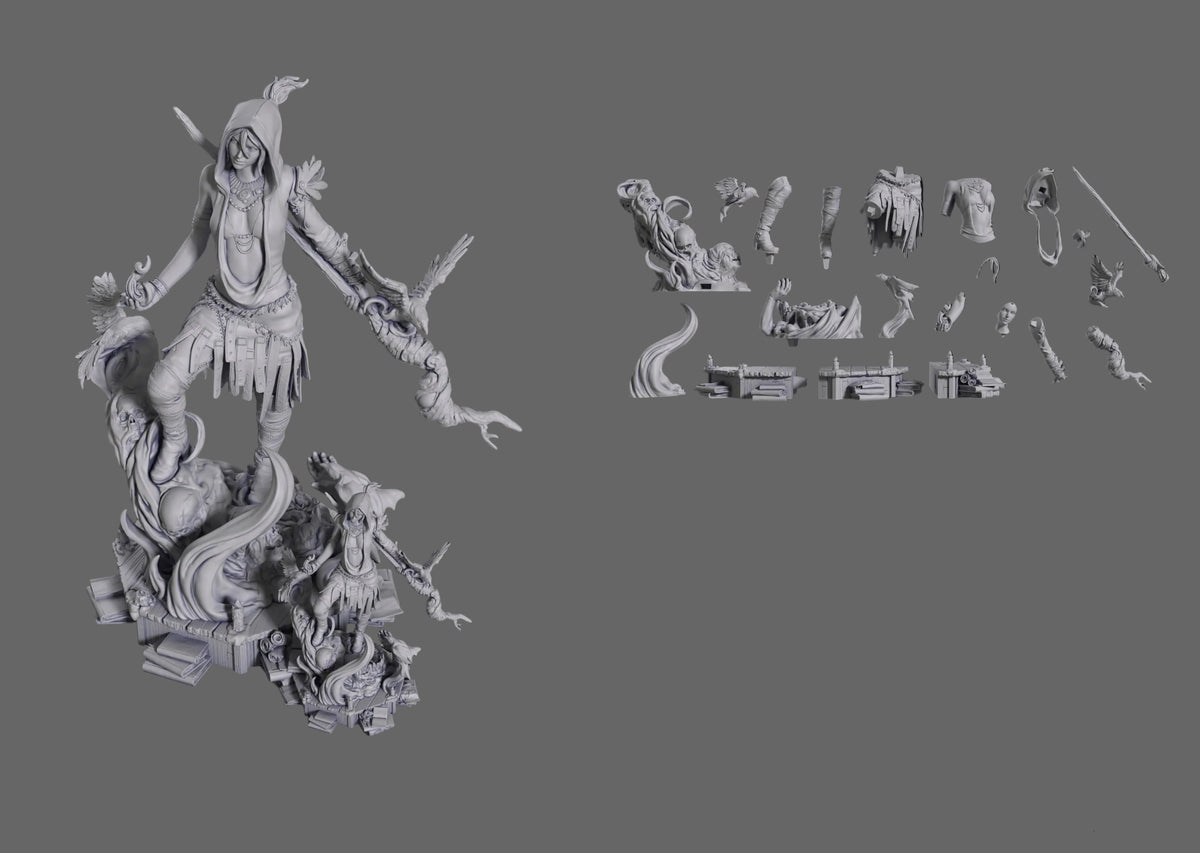 Wild Arcane Witch | Handcrafted Figure