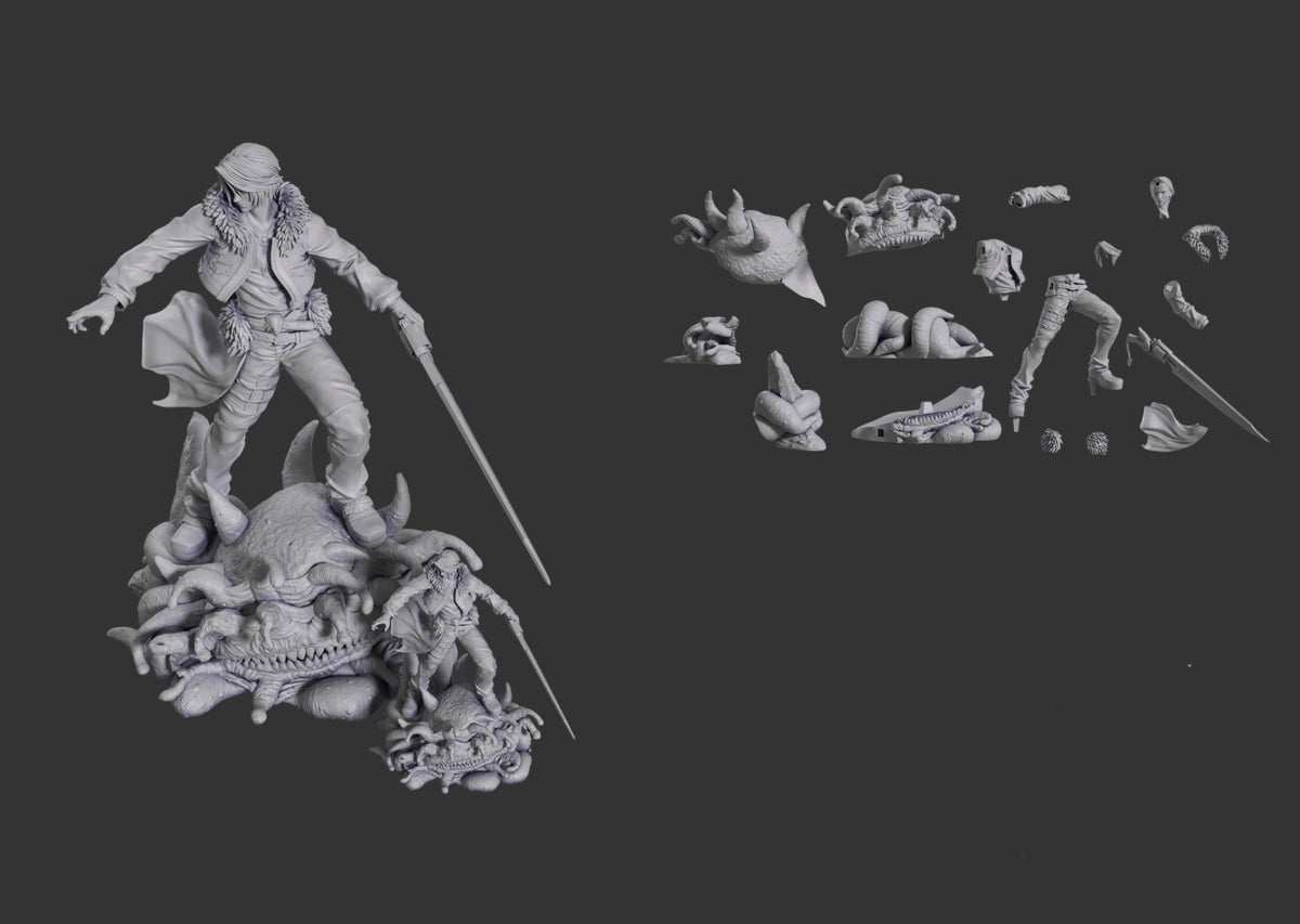 Scarred Swordsman | Handcrafted Figure