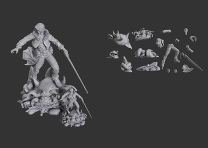 Scarred Swordsman | Handcrafted Figure