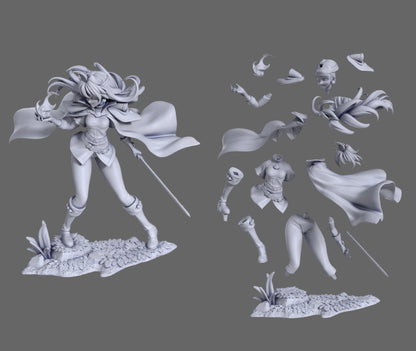 Fiery Sorceress | Handcrafted Figure