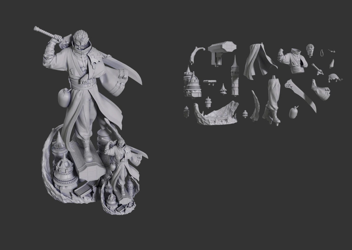 Crimson Guardian | Handcrafted Figure