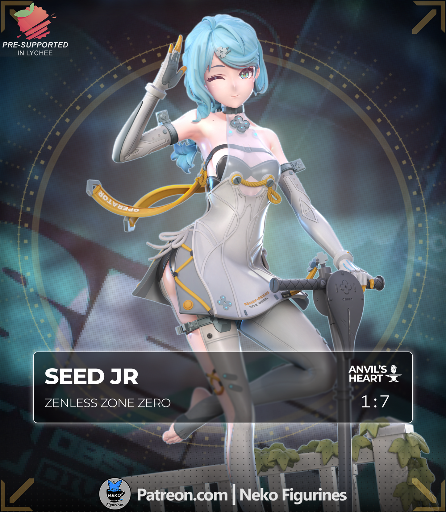 Seed Jr | Zenless Zone Zero (ZZZ) | Handcrafted Figure