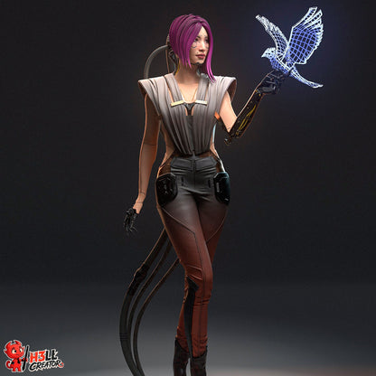 Cyber Netrunner | Handcrafted Figure