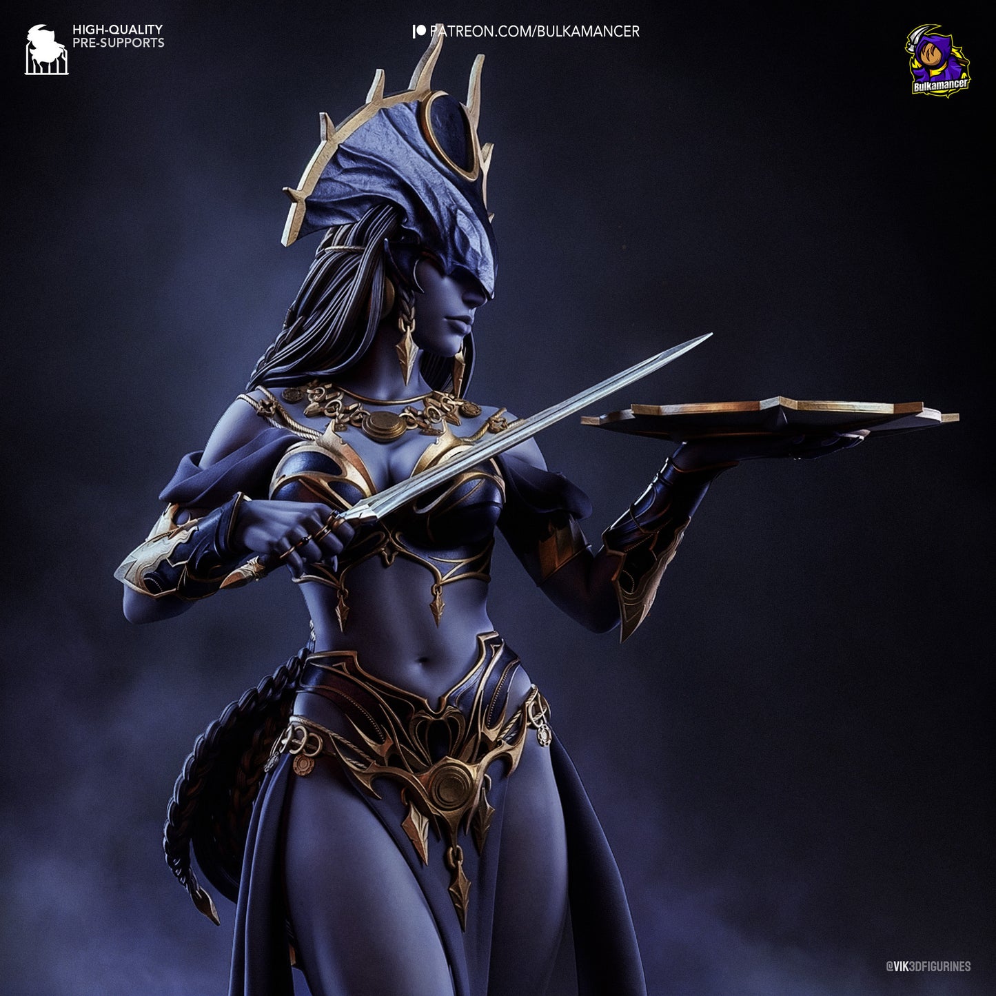 Shar | Baldur's Gate 3 | Handcrafted Figure