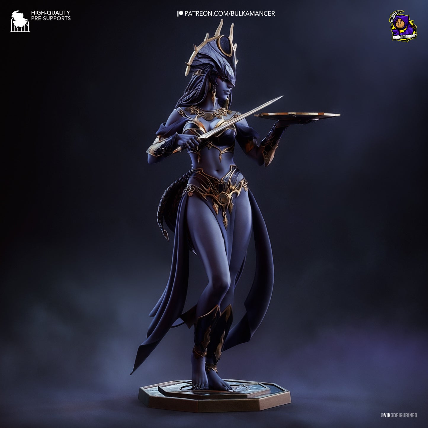 Shar | Baldur's Gate 3 | Handcrafted Figure