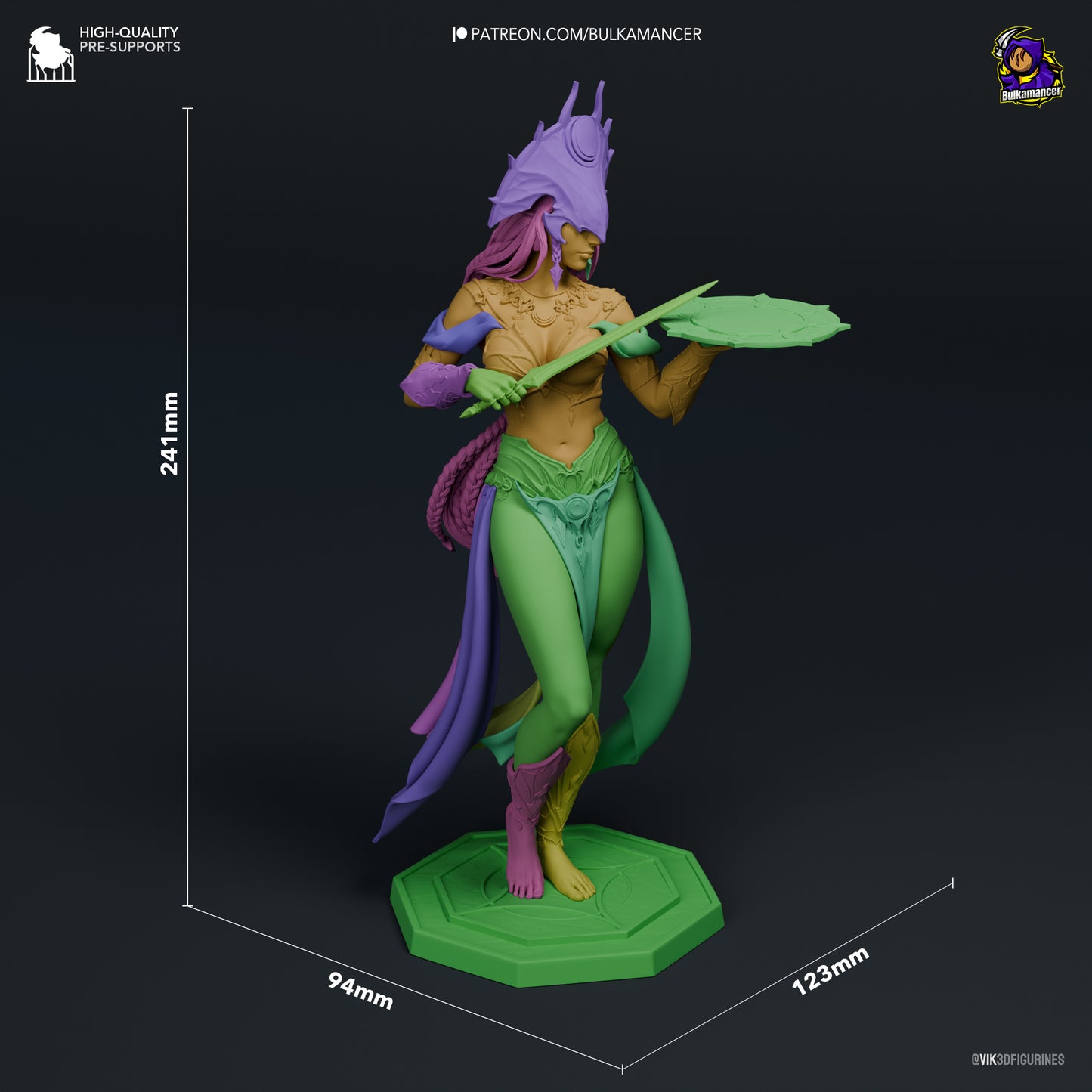 Shar | Baldur's Gate 3 | Handcrafted Figure