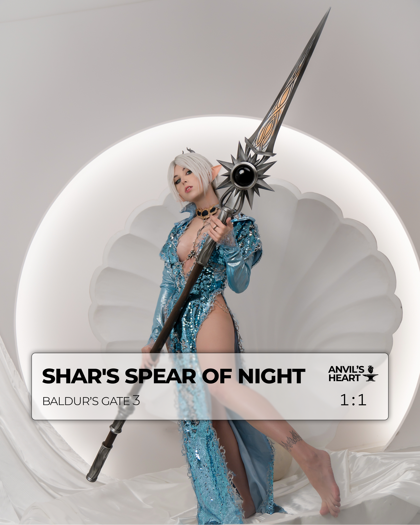 Shar's Spear of Night | Baldur’s Gate 3 | Handcrafted Prop
