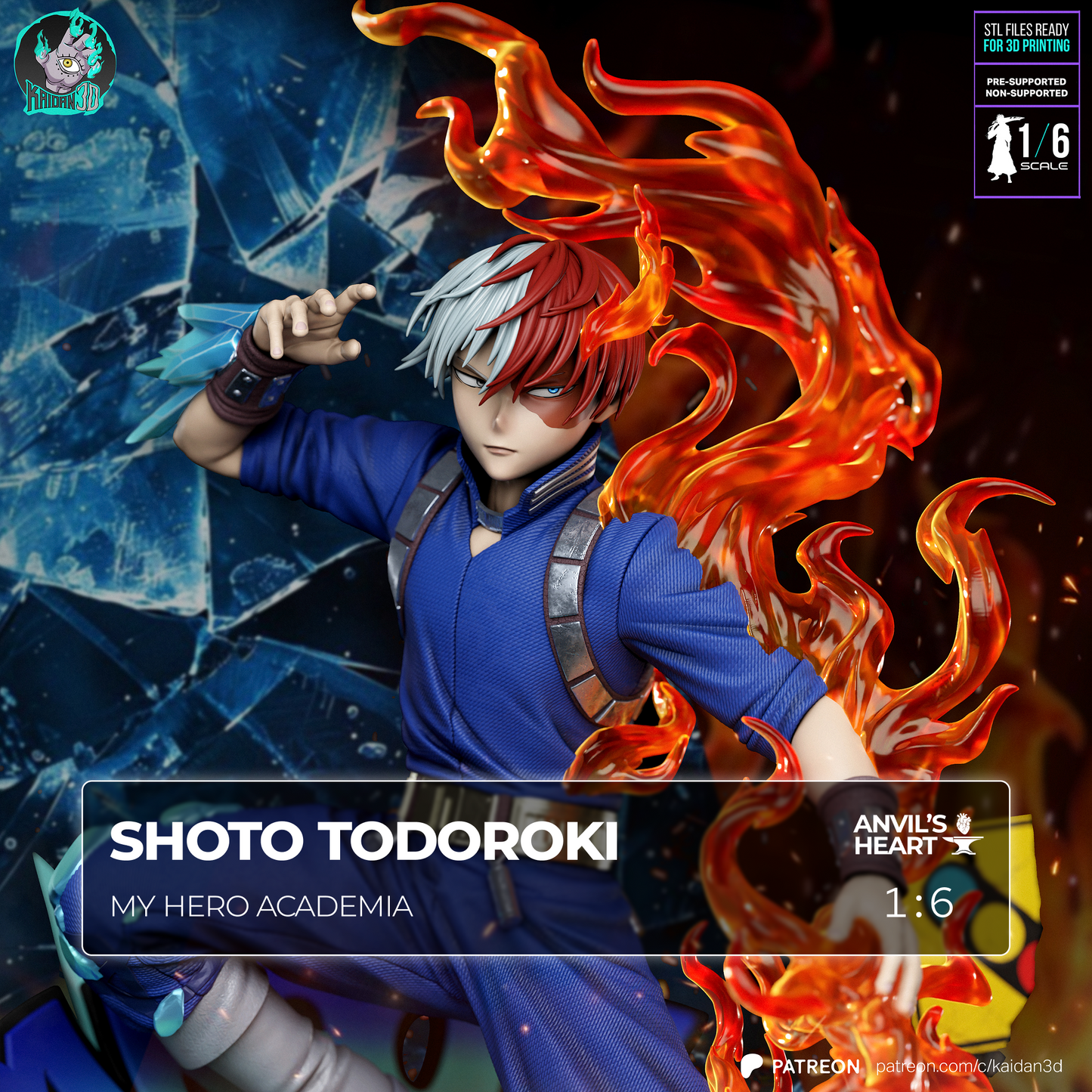 Shoto Todoroki | My Hero Academia | Handcrafted Figure