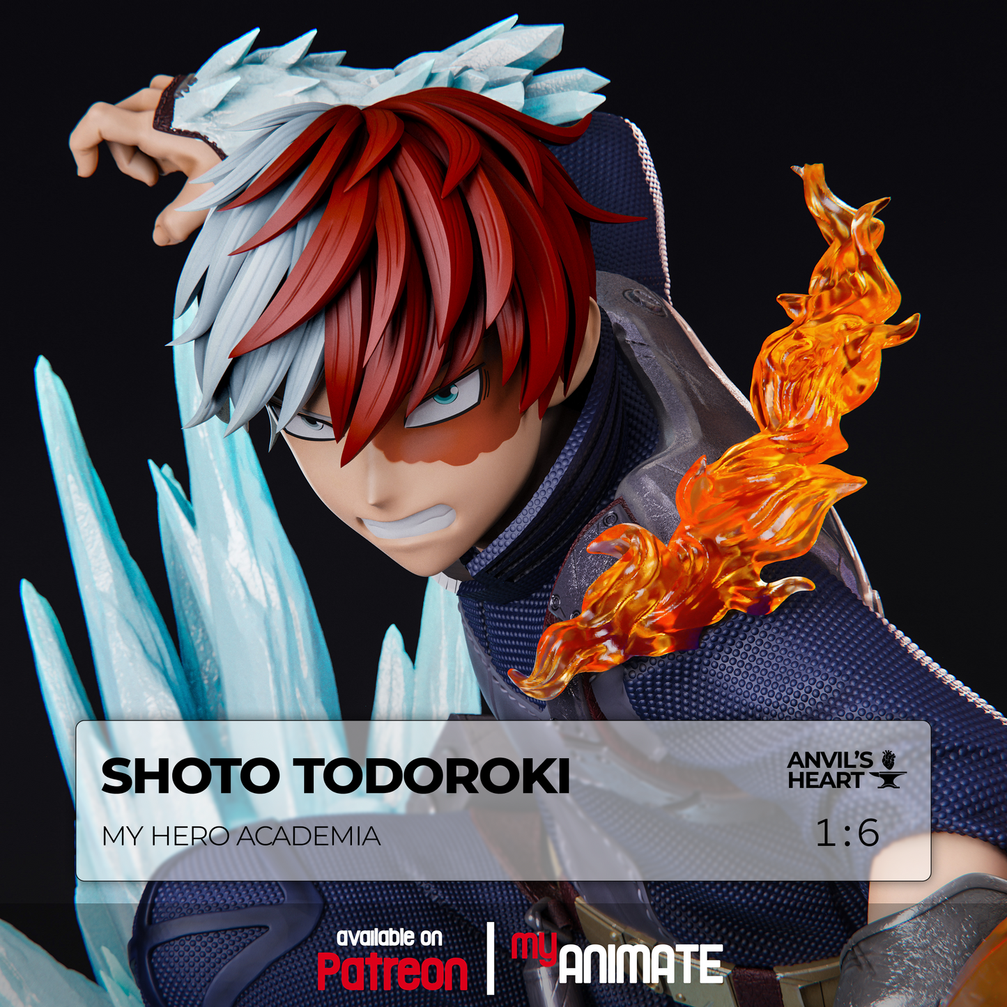 Shoto Todoroki | My Hero Academia | Handcrafted Figure