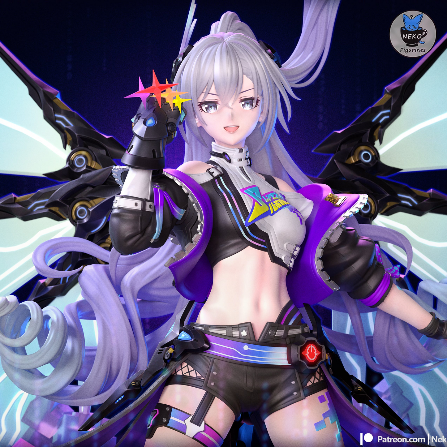 SilverWolf Lv999 | Honkai Star Rail | Handcrafted Figure