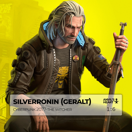 Silverronin (Geralt) | Cyberpunk 2077-The Witcher  | Handcrafted Figure