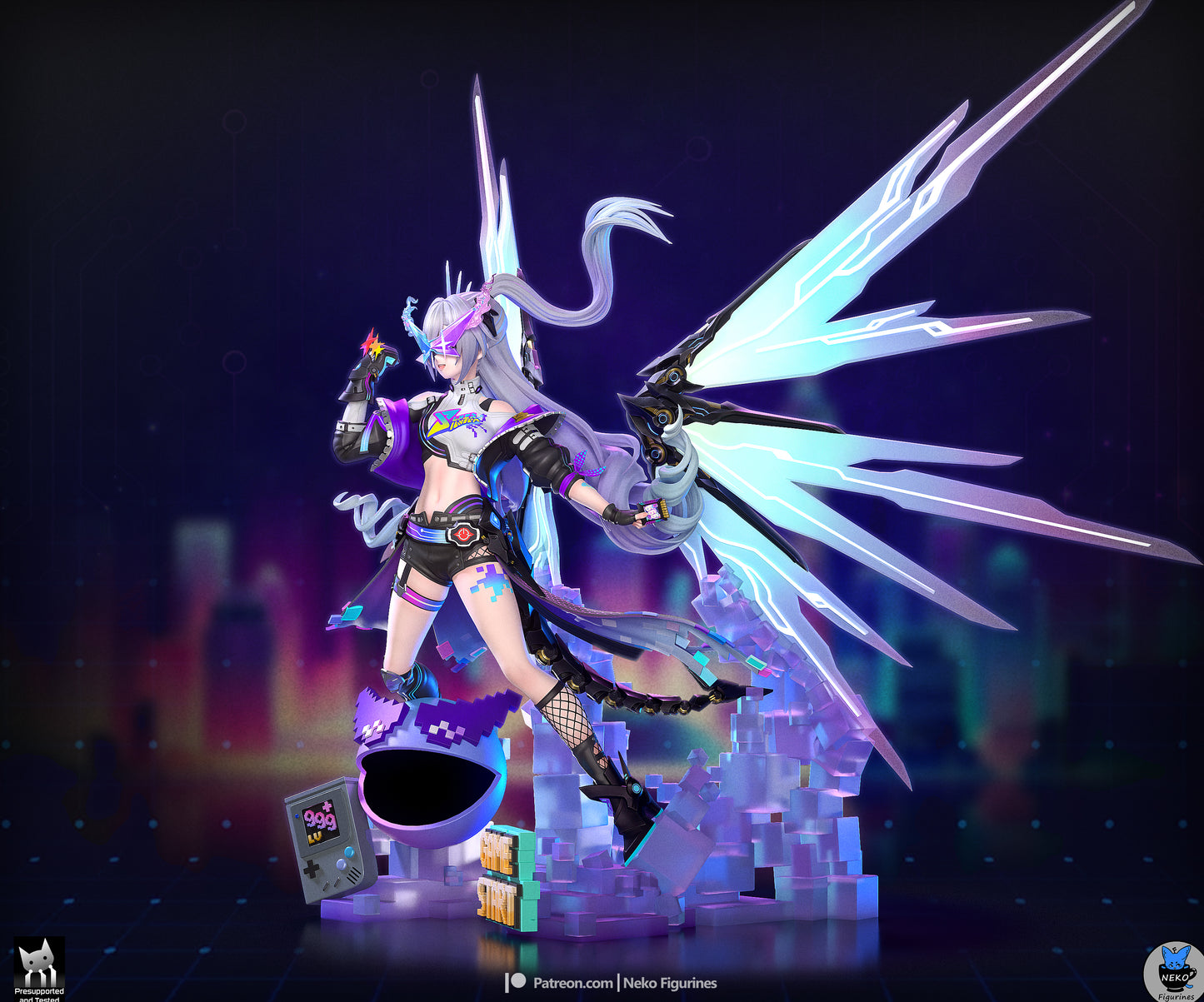 SilverWolf Lv999 | Honkai Star Rail | Handcrafted Figure