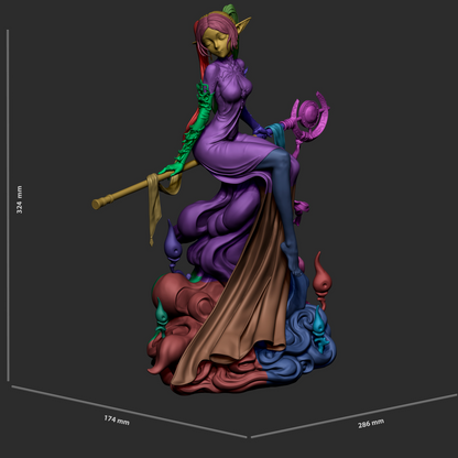 Ancient Elf Mage | Handcrafted Figure