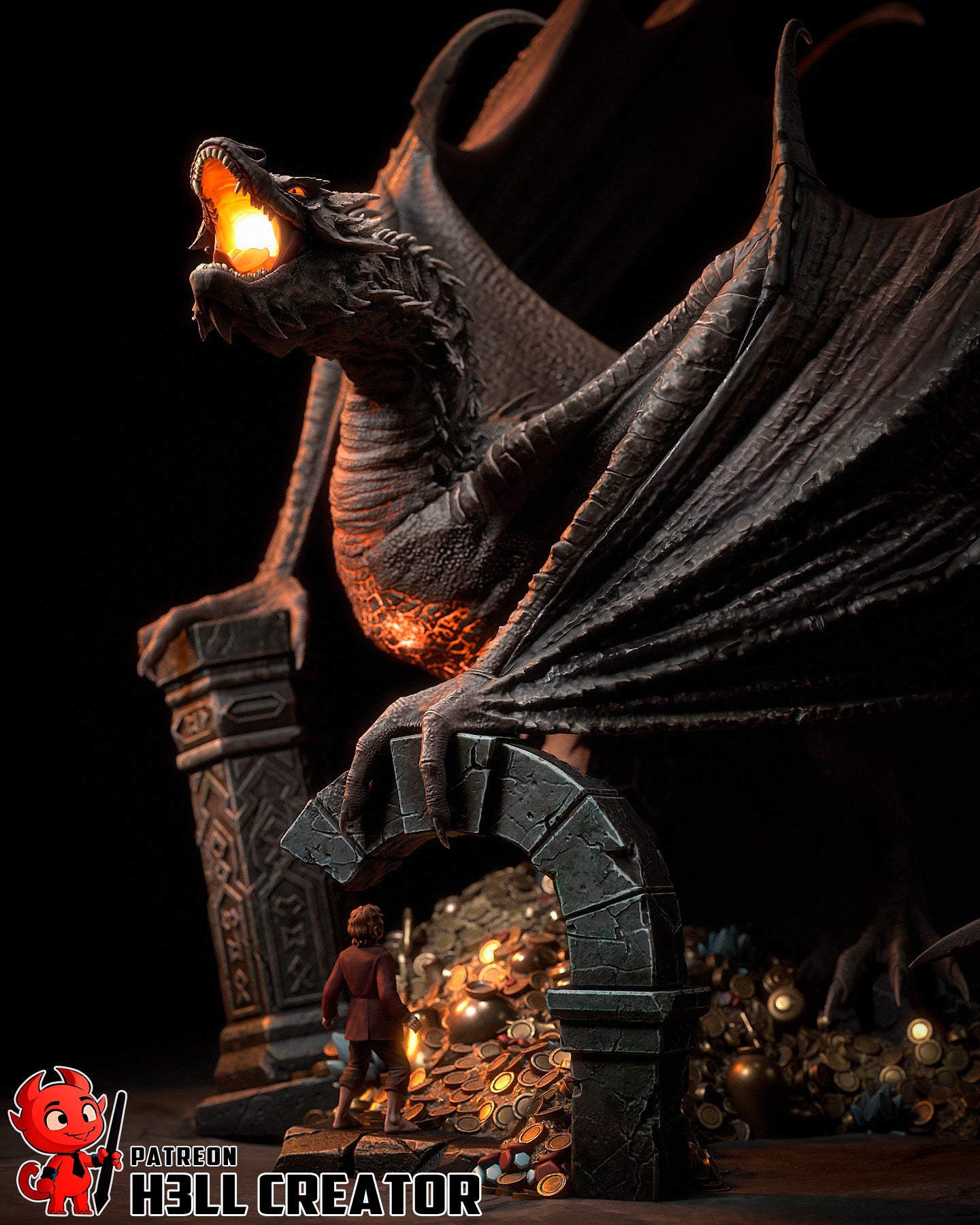 Smaug | The Hobbit | Handcrafted Figure