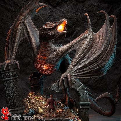 Ancient Treasure Dragon | Handcrafted Figure