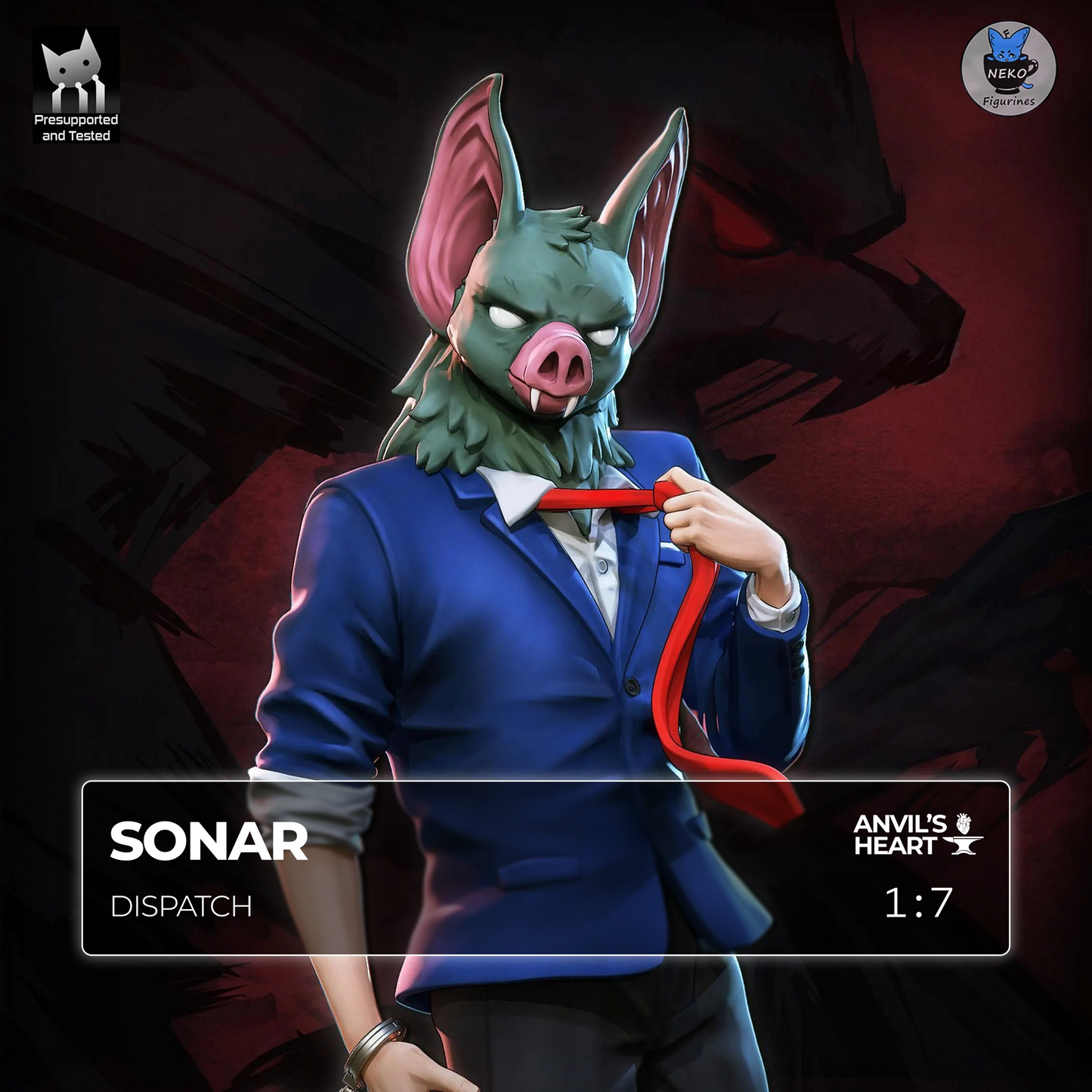 Echo Wave Hero | Handcrafted Figure