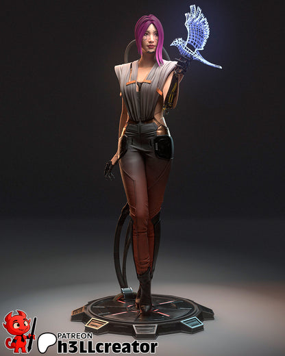 Cyber Netrunner | Handcrafted Figure