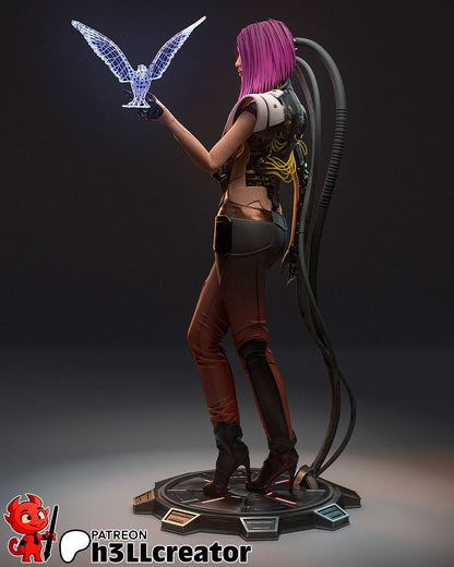Cyber Netrunner | Handcrafted Figure